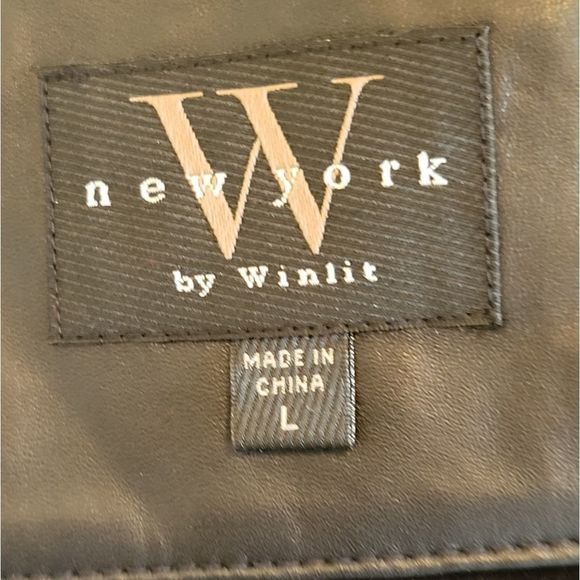 NY by Winlit Velvet Style Zip Up Vest Size Large - Picture 3 of 3